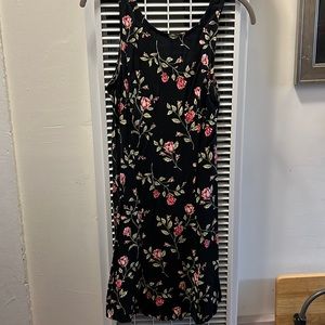 Small forever 21, black flower dress